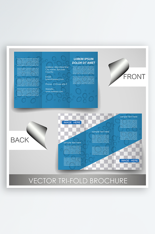 公司传单宣传折页设计素材-众图网