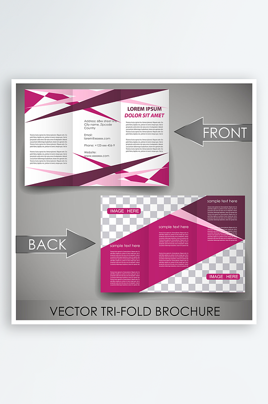 公司传单宣传折页设计素材-众图网