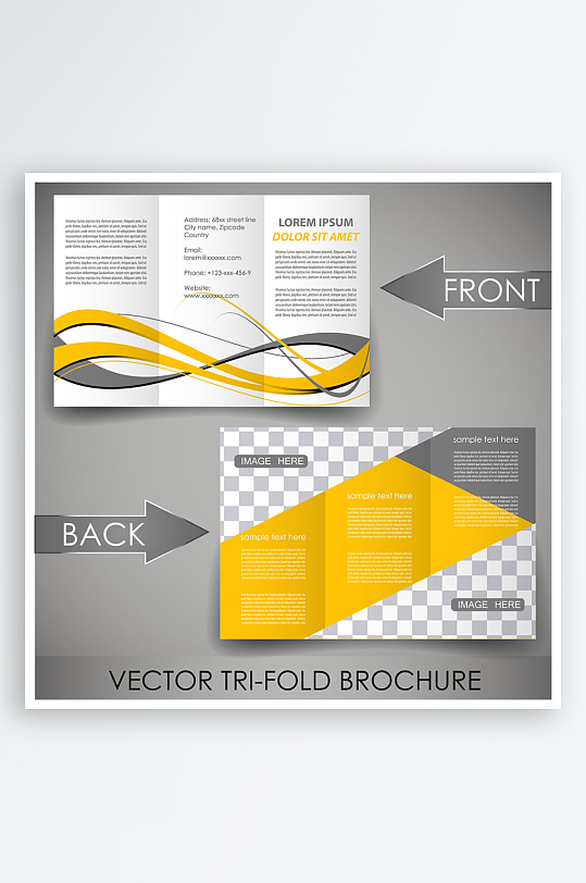 公司传单宣传折页设计素材-众图网