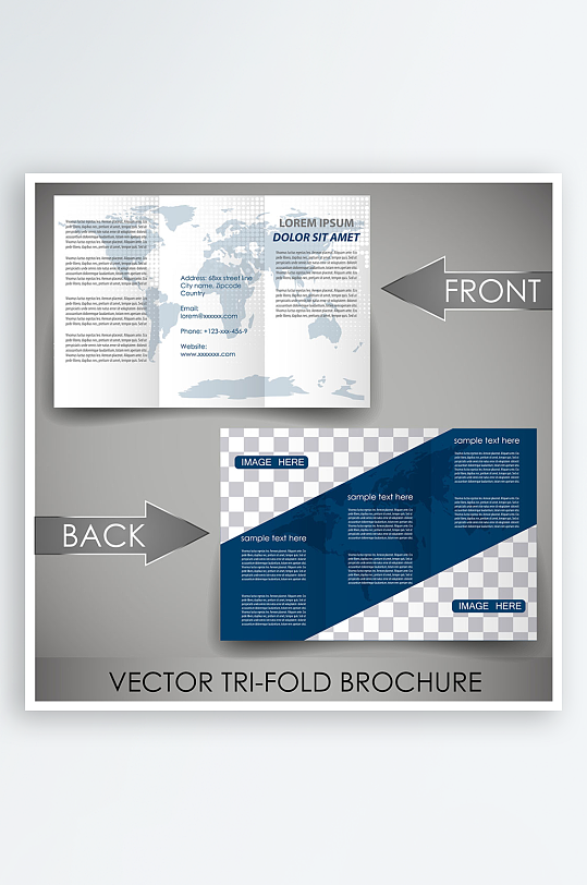公司传单宣传折页设计素材-众图网