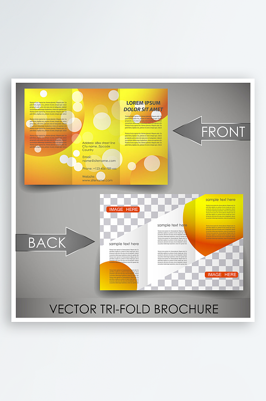 公司传单宣传折页设计素材-众图网