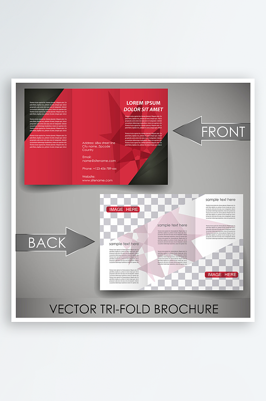公司传单宣传折页设计素材-众图网