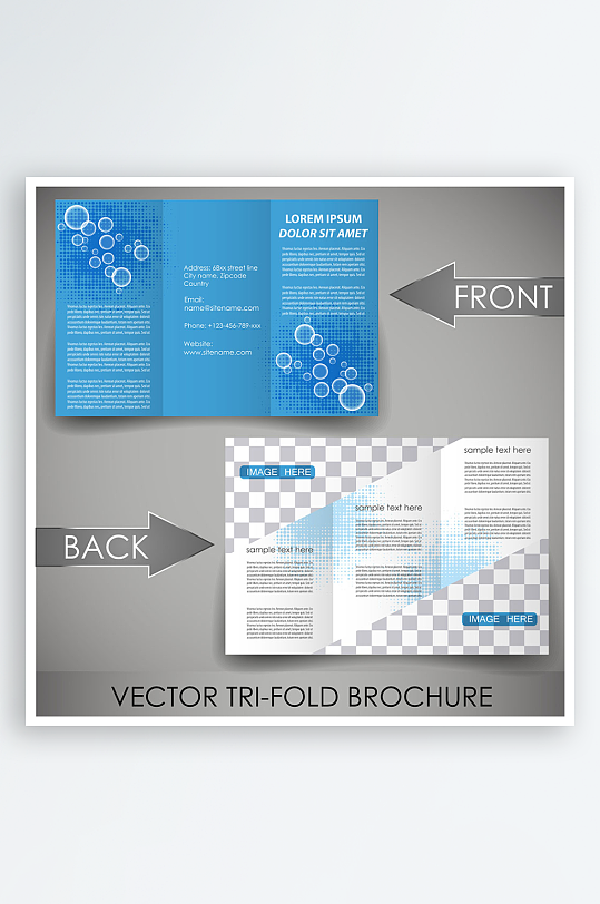公司传单宣传折页设计素材-众图网