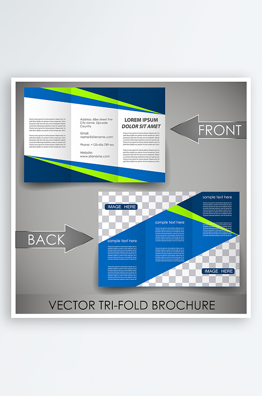 公司传单宣传折页设计素材-众图网