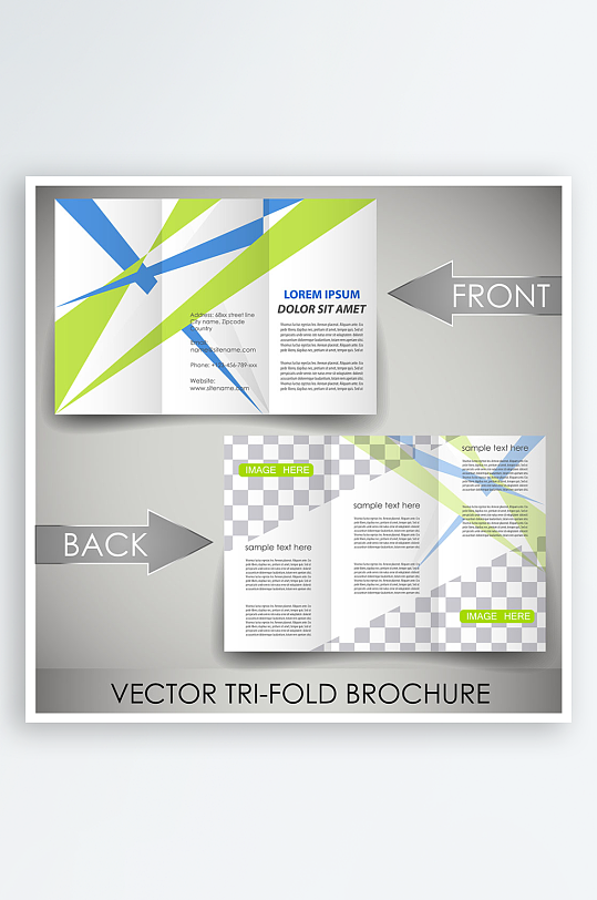 公司传单宣传折页设计素材-众图网