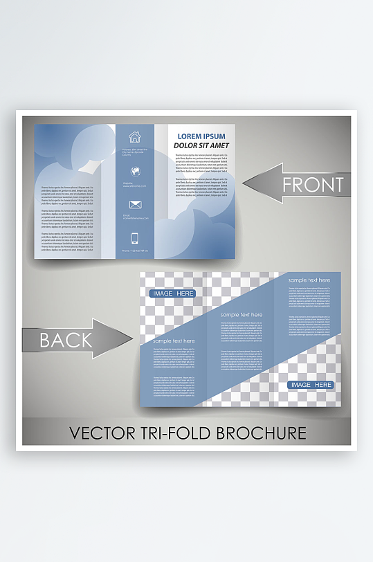 公司传单宣传折页设计素材-众图网