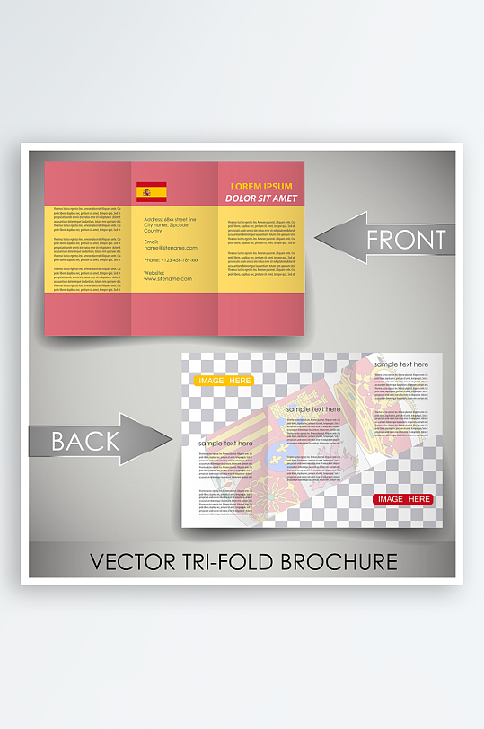公司传单宣传折页设计素材-众图网