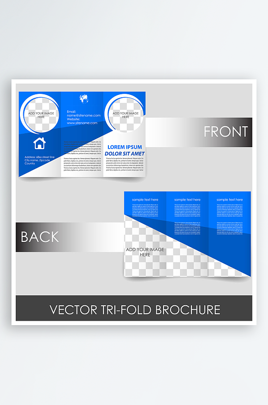 公司传单宣传折页设计素材-众图网