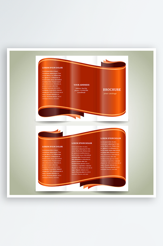 企业海报传单宣传折页素材-众图网