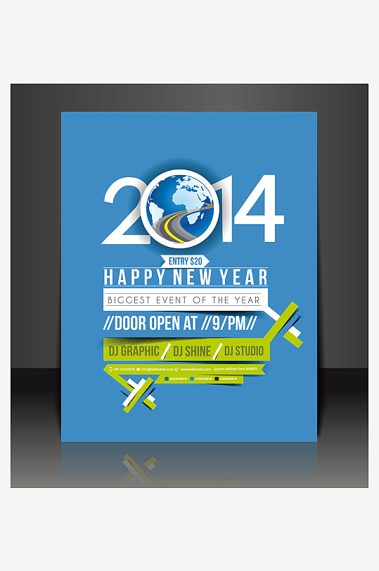 企业海报传单宣传折页素材-众图网