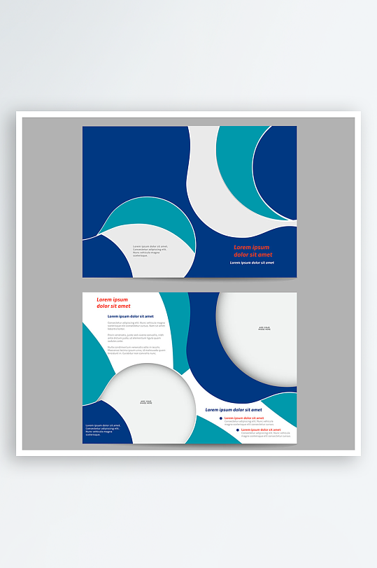 企业海报传单宣传折页素材-众图网