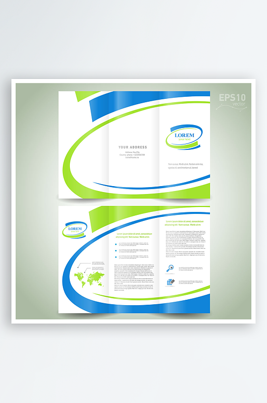 企业海报传单宣传折页-众图网