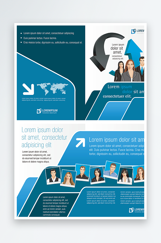 企业海报传单宣传折页-众图网