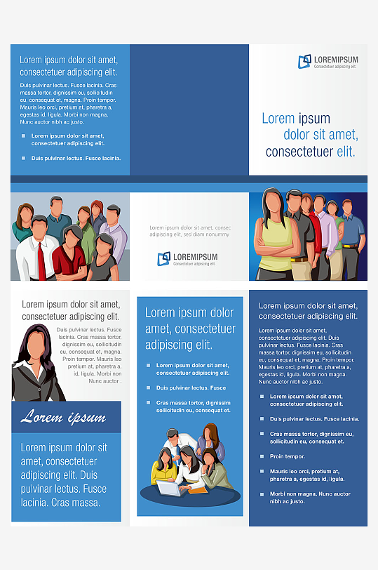 企业海报传单宣传折页素材-众图网