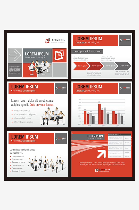 企业海报传单宣传折页素材-众图网