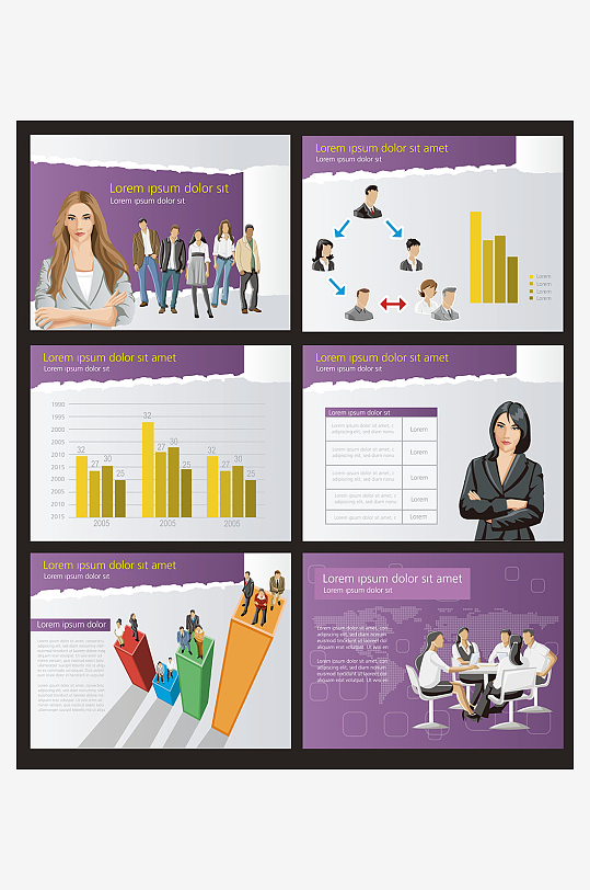 企业海报传单宣传折页素材-众图网