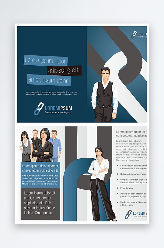 企业海报传单宣传折页素材-众图网