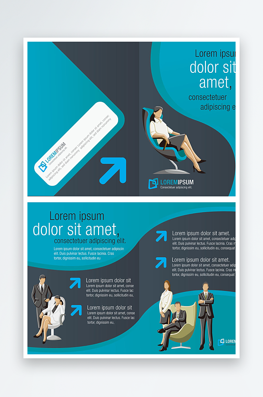 企业海报传单宣传折页素材-众图网