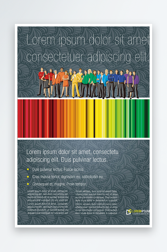 企业海报传单宣传折页素材-众图网