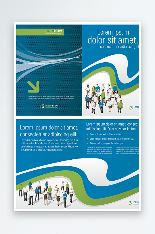 企业海报传单宣传折页素材-众图网