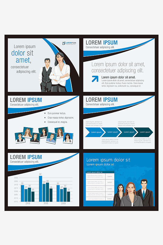 企业海报传单宣传折页-众图网