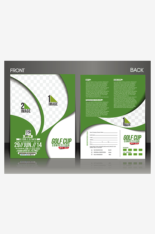 企业海报传单宣传折页-众图网