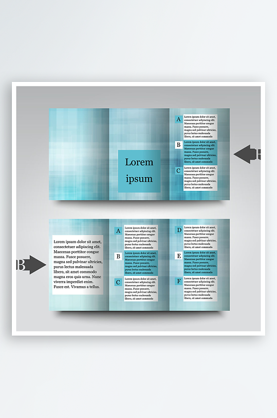 企业海报传单宣传折页素材-众图网