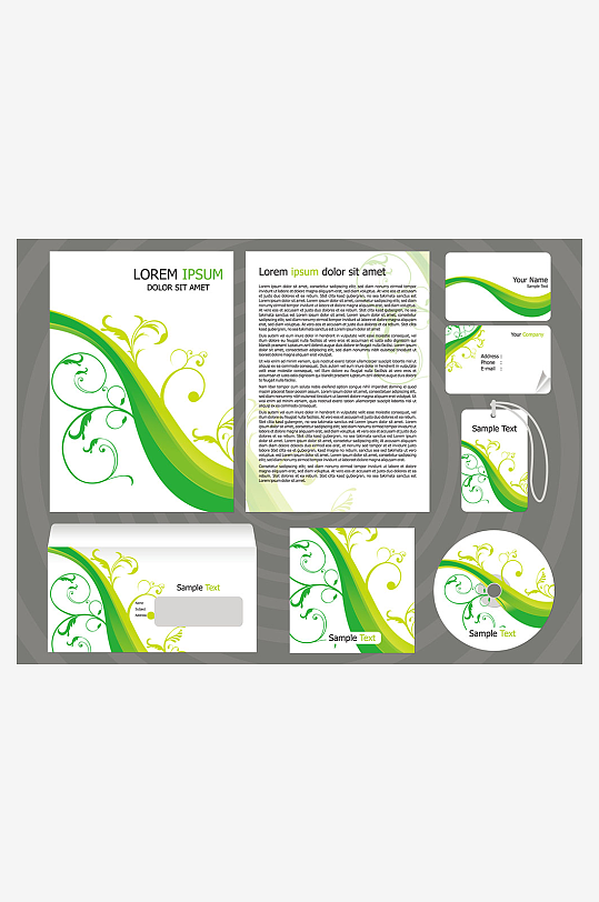 企业海报传单宣传折页素材-众图网