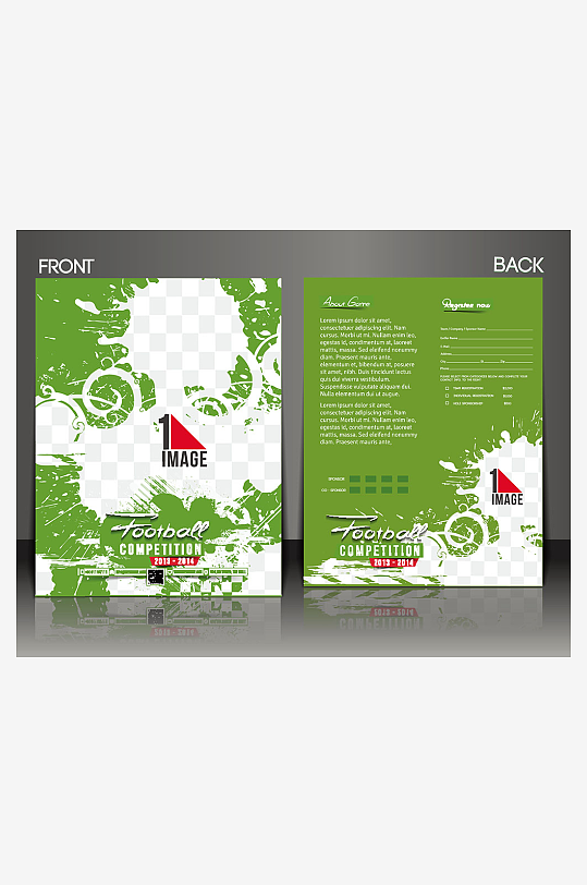 企业海报传单宣传折页素材-众图网