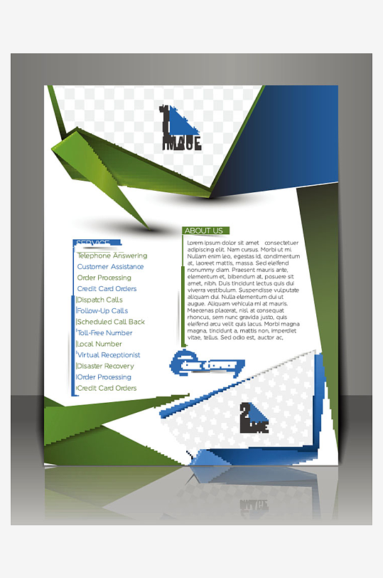 企业海报传单宣传折页-众图网