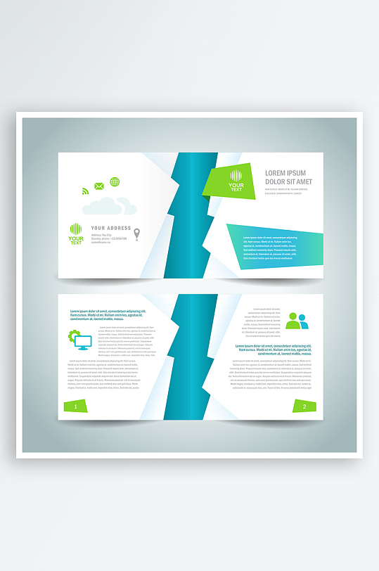 企业海报传单宣传折页-众图网