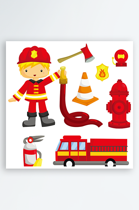 消防灭火救火消防设备-众图网
