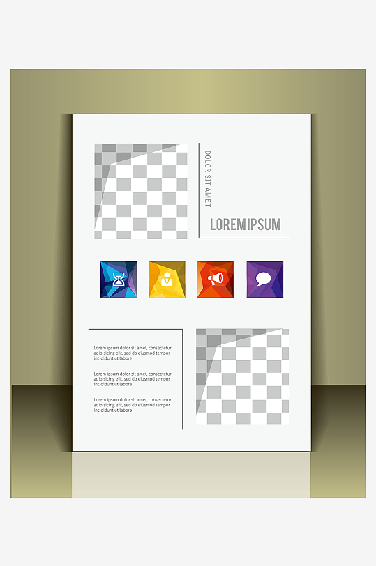 企业宣传广告传单折页-众图网