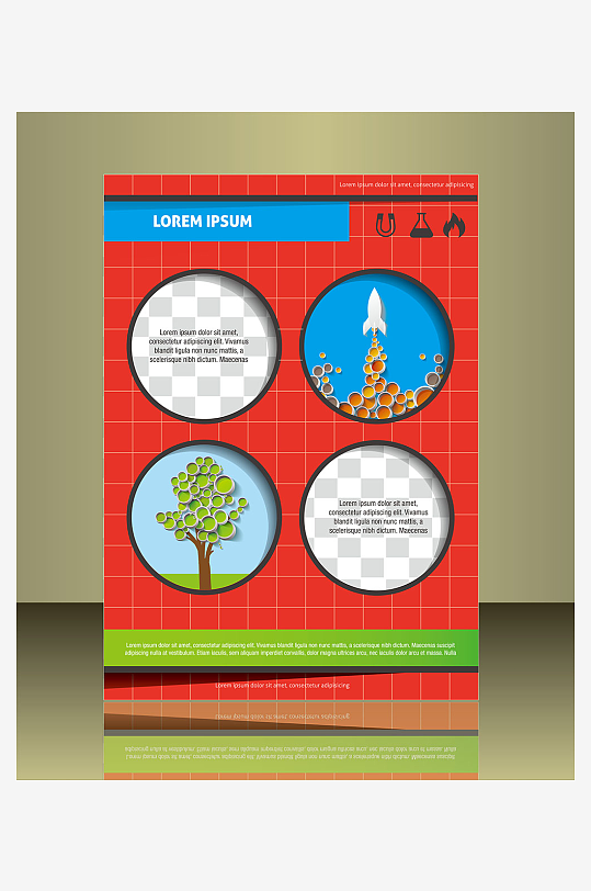 企业宣传广告传单折页-众图网