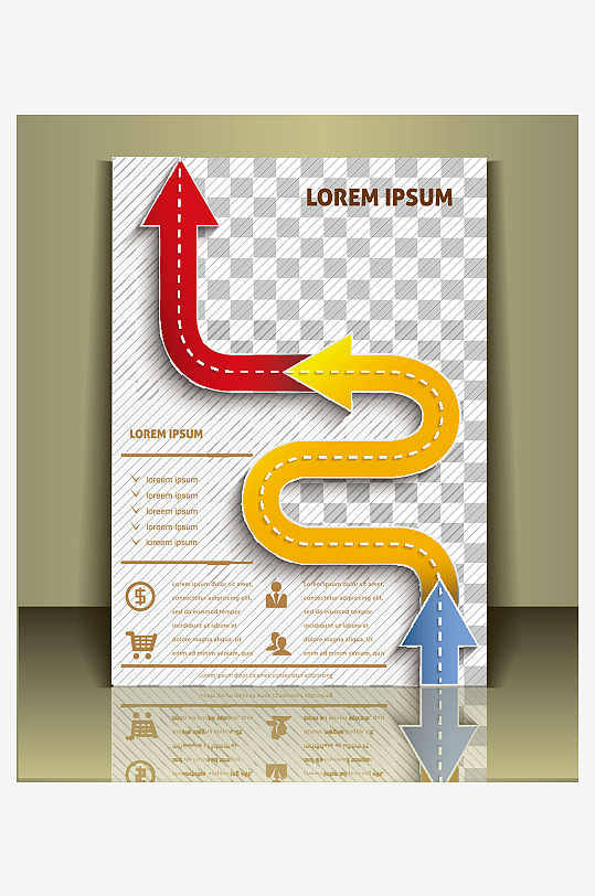 企业宣传广告传单折页-众图网