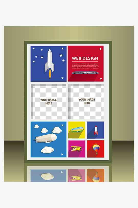 企业宣传广告传单折页素材-众图网