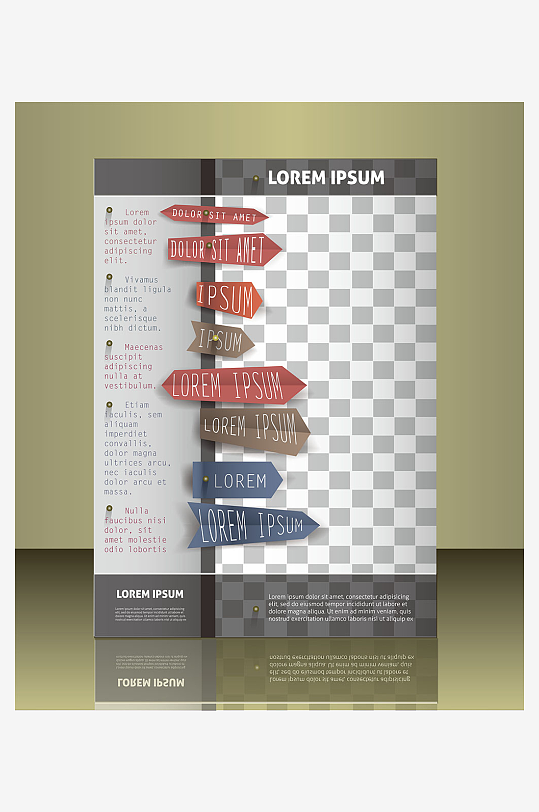 企业宣传广告传单折页素材-众图网