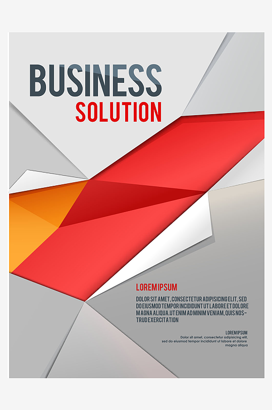 企业宣传广告传单折页素材-众图网