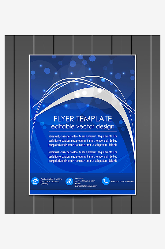 企业宣传广告传单折页素材-众图网