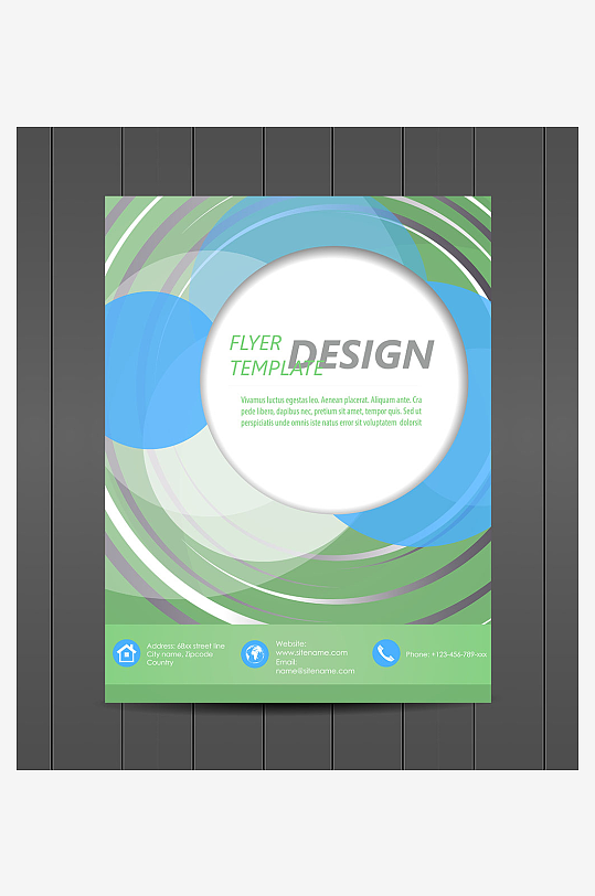 企业宣传广告传单折页-众图网