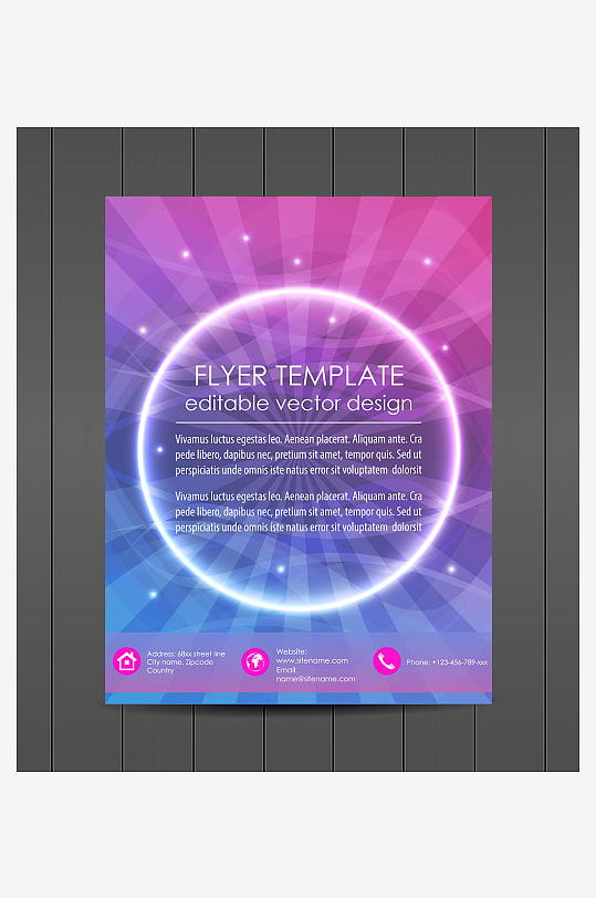 企业宣传广告传单折页-众图网