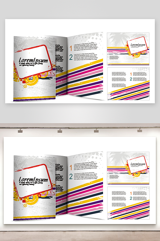 公司宣传单折页广告手册-众图网
