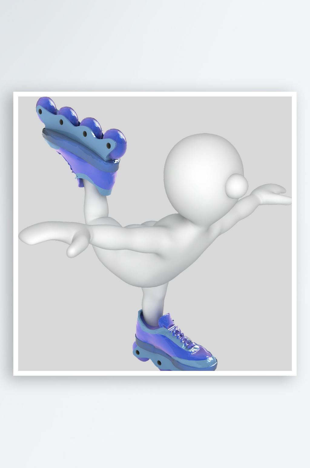 3D人物透明背景PNG设计素材素材