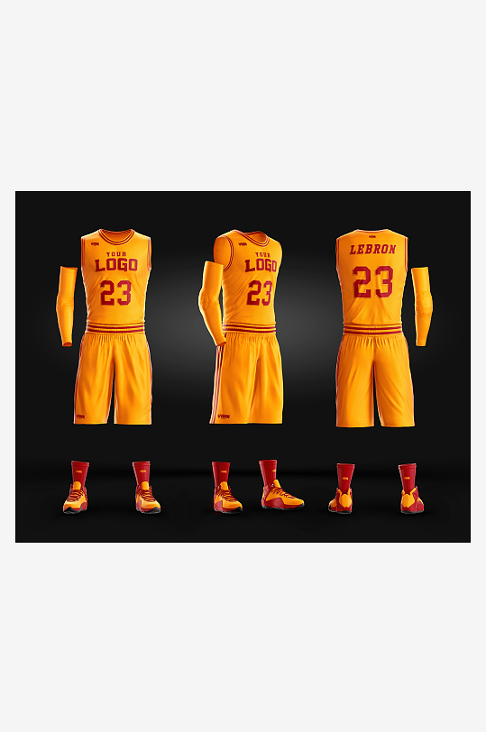 篮球衣样机mockup分层素材-众图网