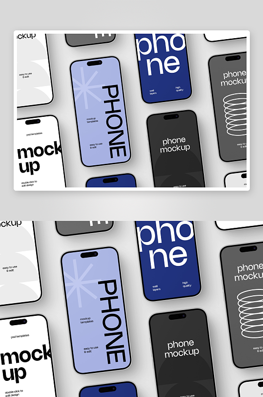 iPhone样机mockup分层素材-众图网