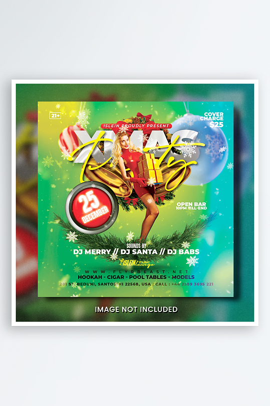 夜店演出演唱会PSD分层设计素材-众图网