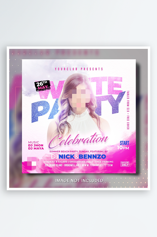 派对夜店演出PSD分层设计素材-众图网