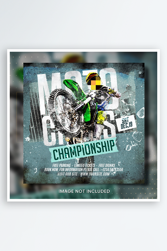 摩托车PSD分层设计素材-众图网