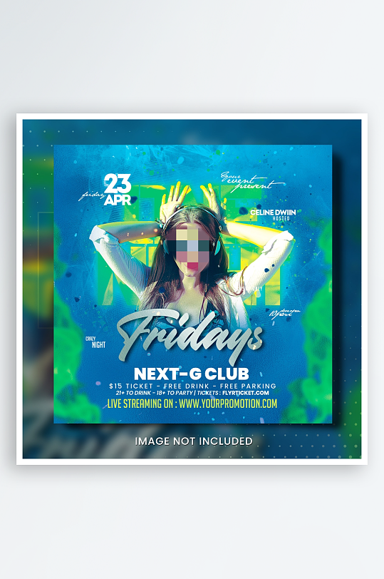 派对夜店演出PSD分层设计素材-众图网