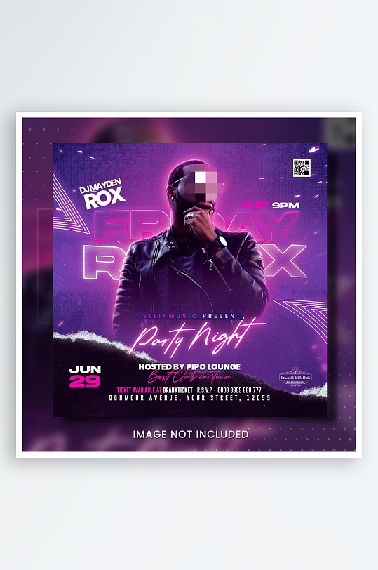 派对夜店演出PSD分层设计素材-众图网